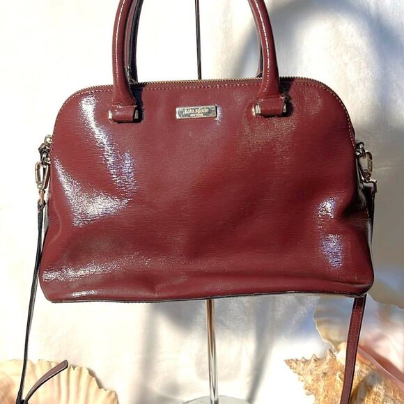 Kate Spade Bixby Place Small Rachelle Mulled Wine Satchel - Picture 1 of 10